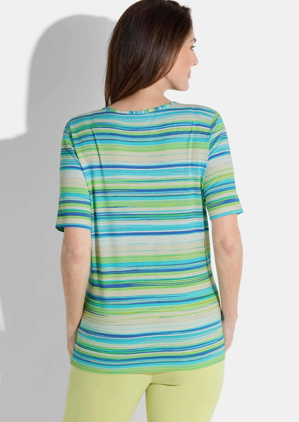 Jersey-Shirt mit Streifen