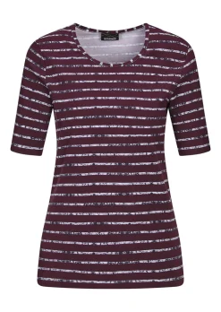 Jersey-Shirt mit Streifenmuster