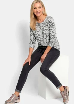 Kaschmir-Druckpullover
