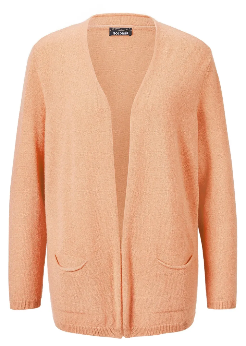 Kaschmir-Longstrickjacke
