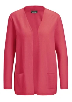 Kaschmir-Longstrickjacke