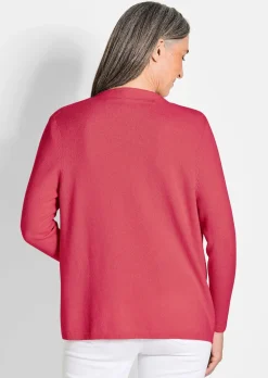 Kaschmir-Longstrickjacke