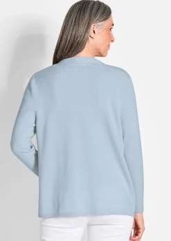 Kaschmir-Longstrickjacke