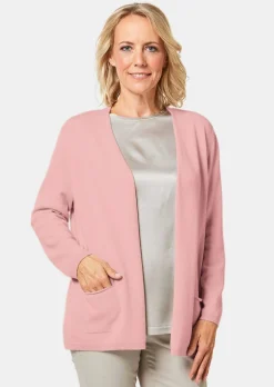 Kaschmir-Longstrickjacke