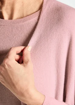 Kaschmir-Longstrickjacke