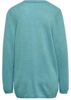 Kaschmir-Longstrickjacke