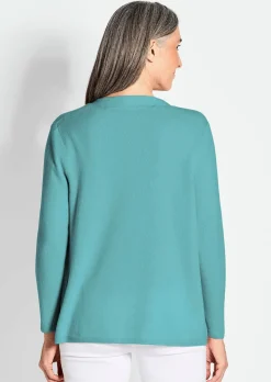 Kaschmir-Longstrickjacke