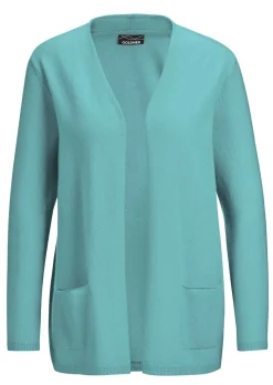 Kaschmir-Longstrickjacke