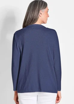 Kaschmir-Longstrickjacke