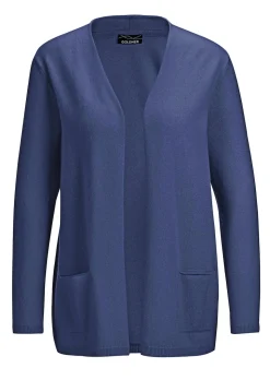 Kaschmir-Longstrickjacke