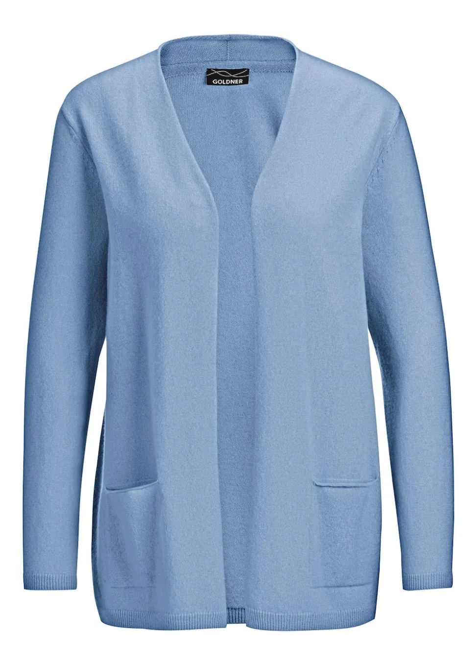 Kaschmir-Longstrickjacke