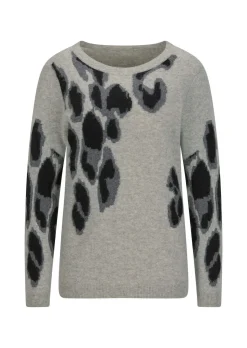 Kaschmirpullover im Leo-Look