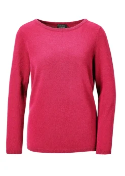 Kaschmirpullover mit U-Boot Ausschnitt