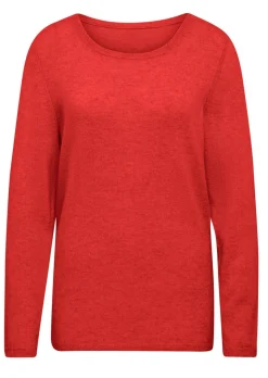 Kaschmirpullover mit U-Boot Ausschnitt