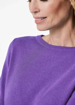 Kaschmirpullover mit U-Boot Ausschnitt