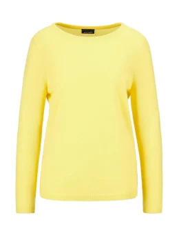 Kaschmirpullover mit U-Boot Ausschnitt