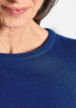 Kaschmirpullover mit U-Boot Ausschnitt