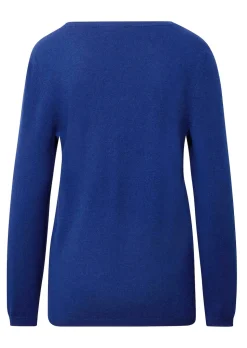 Kaschmirpullover mit U-Boot Ausschnitt
