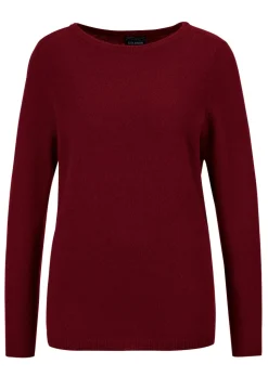 Kaschmirpullover mit U-Boot Ausschnitt