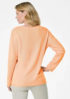 Kaschmirpullover mit V-Ausschnitt