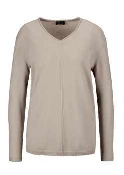 Kaschmirpullover mit V-Ausschnitt