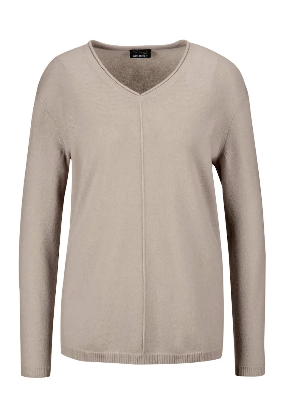 Kaschmirpullover mit V-Ausschnitt
