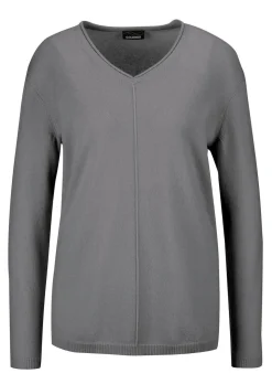 Kaschmirpullover mit V-Ausschnitt