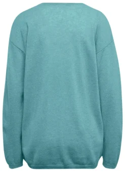 Kaschmirpullover mit V-Ausschnitt
