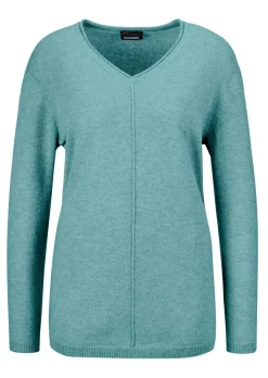 Kaschmirpullover mit V-Ausschnitt