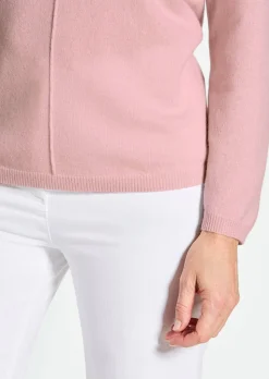 Kaschmirpullover mit V-Ausschnitt
