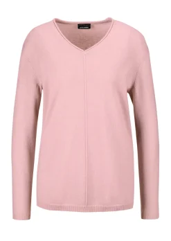 Kaschmirpullover mit V-Ausschnitt