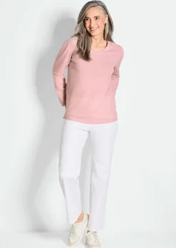 Kaschmirpullover mit V-Ausschnitt