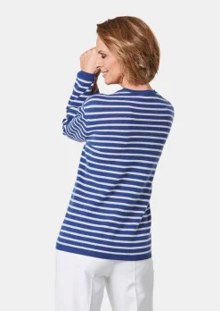 Kaschmirpullover mit V-Ausschnitt