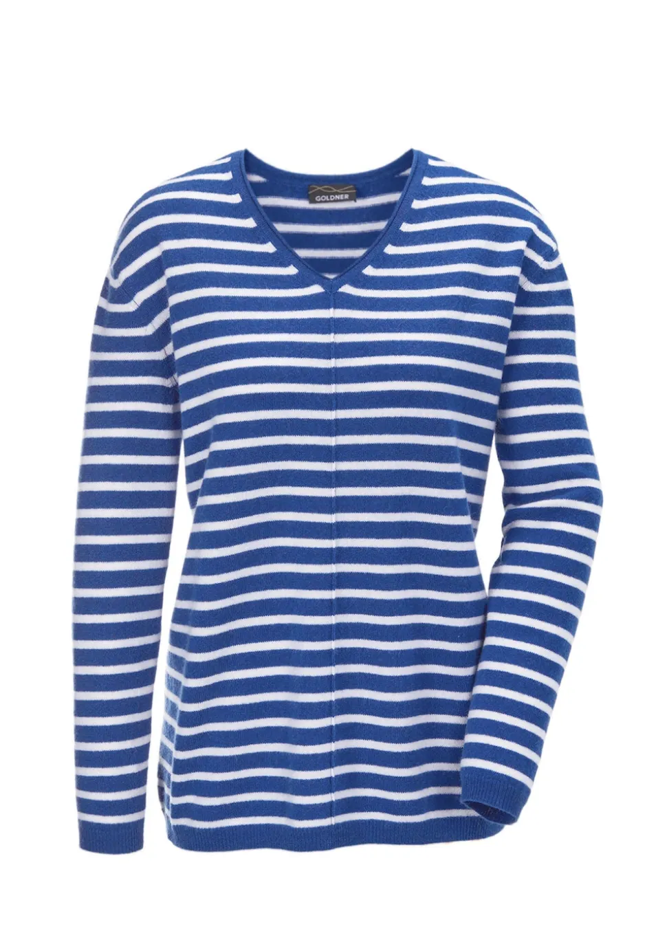 Kaschmirpullover mit V-Ausschnitt