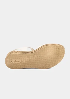 Keilsandalen aus echtem Leder