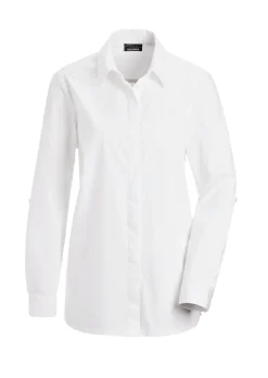 Klassische Bluse mit Krempelfunktion