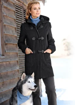 Klassischer Dufflecoat aus feinster Wolle-Mischung