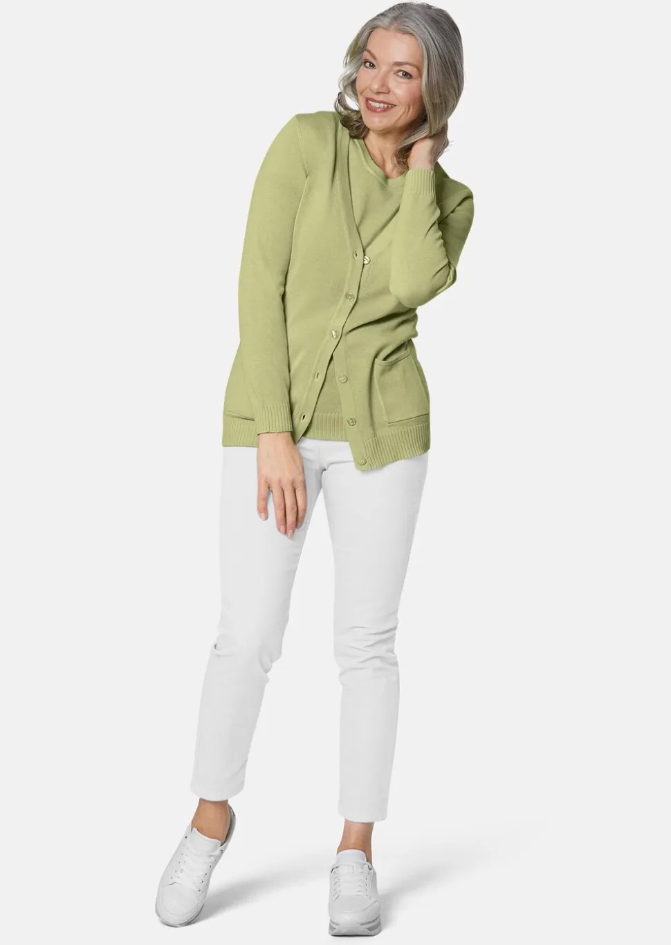 Klassisches Stricktwinset