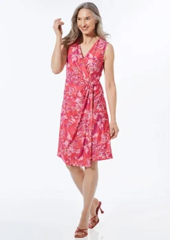 Kleid in Wickeloptik