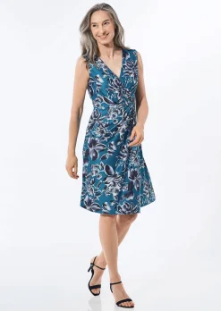 Kleid in Wickeloptik