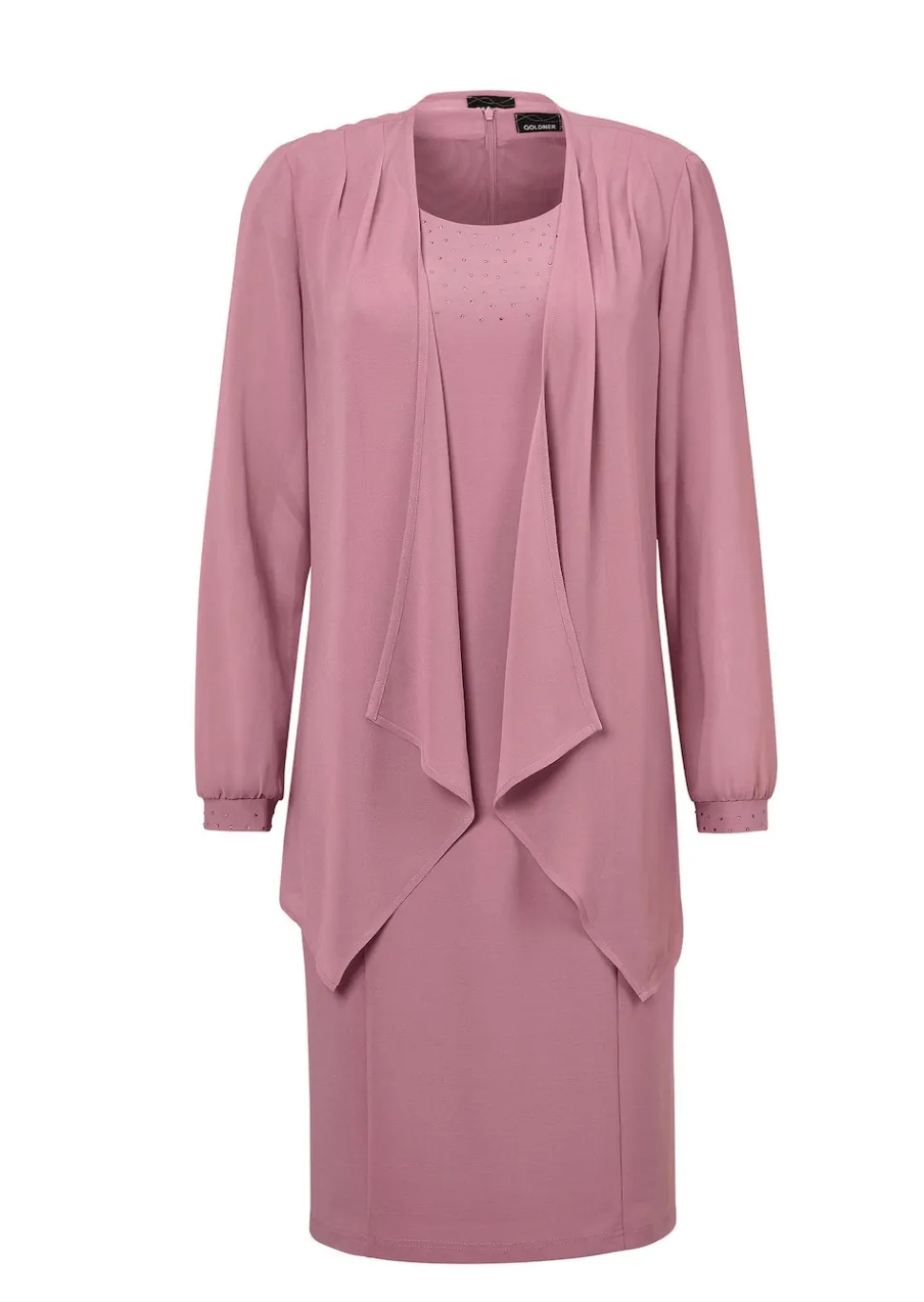 Kleid mit feinem Chiffonjäckchen