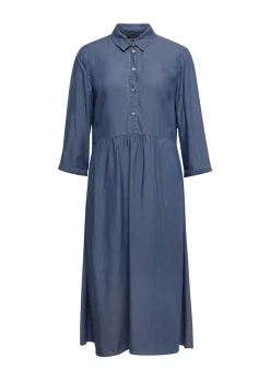Kleid mit Hemdblusenkragen