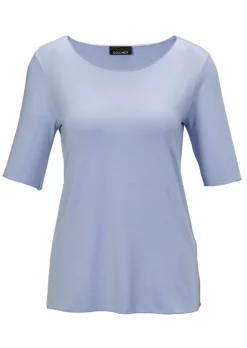 Kombistarkes Halbarmshirt mit tonaler Zierkante