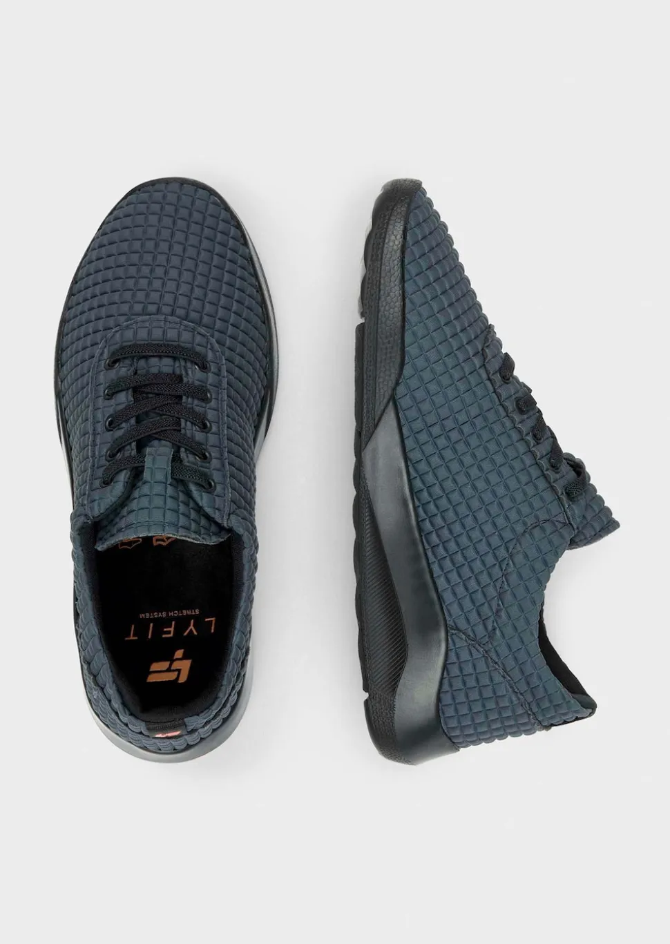 Komfort-Sneaker in Waffel-Optik