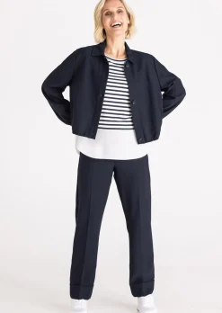 Kurzer Blouson mit Gummibündchen