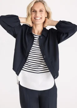 Kurzer Blouson mit Gummibündchen