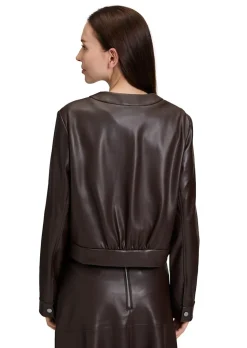 Kurzjacke aus weichem Lederimitat