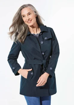 Kurzmantel im Trenchcoat-Stil