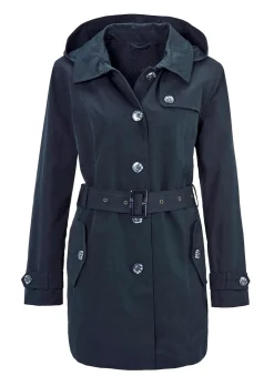 Kurzmantel im Trenchcoat-Stil