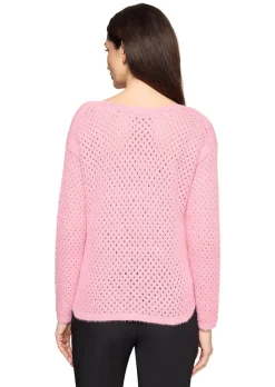 Kuscheliger Ajourpullover mit Lochmuster